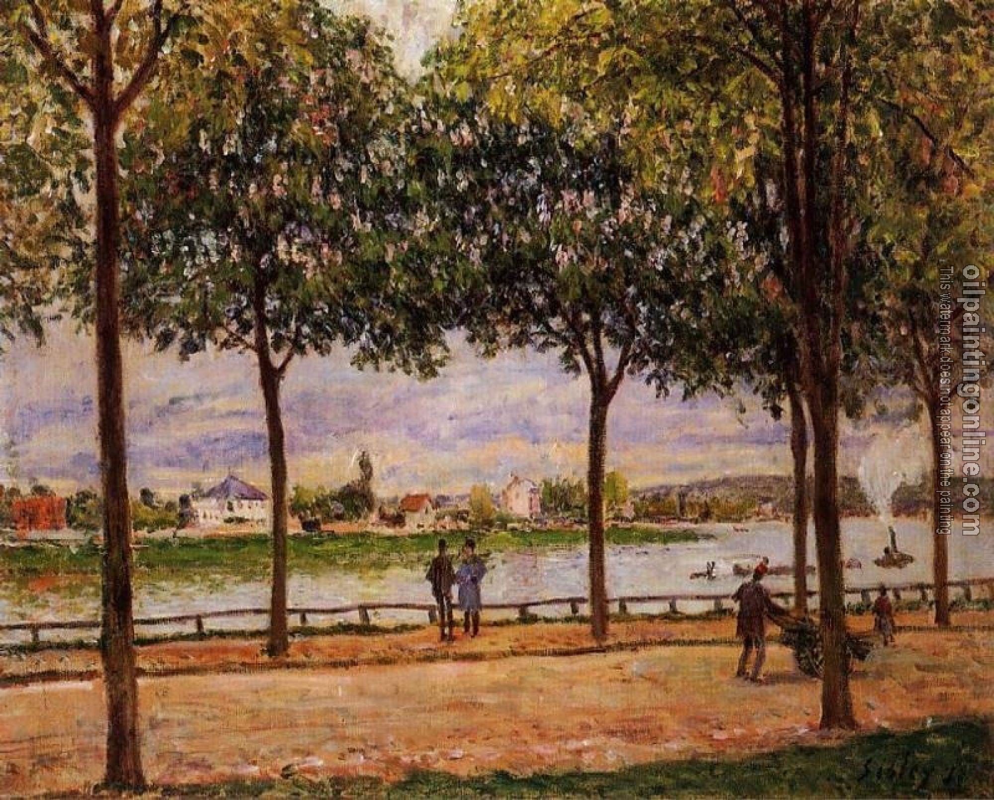 Sisley, Alfred - Promenade of Chestnut Trees